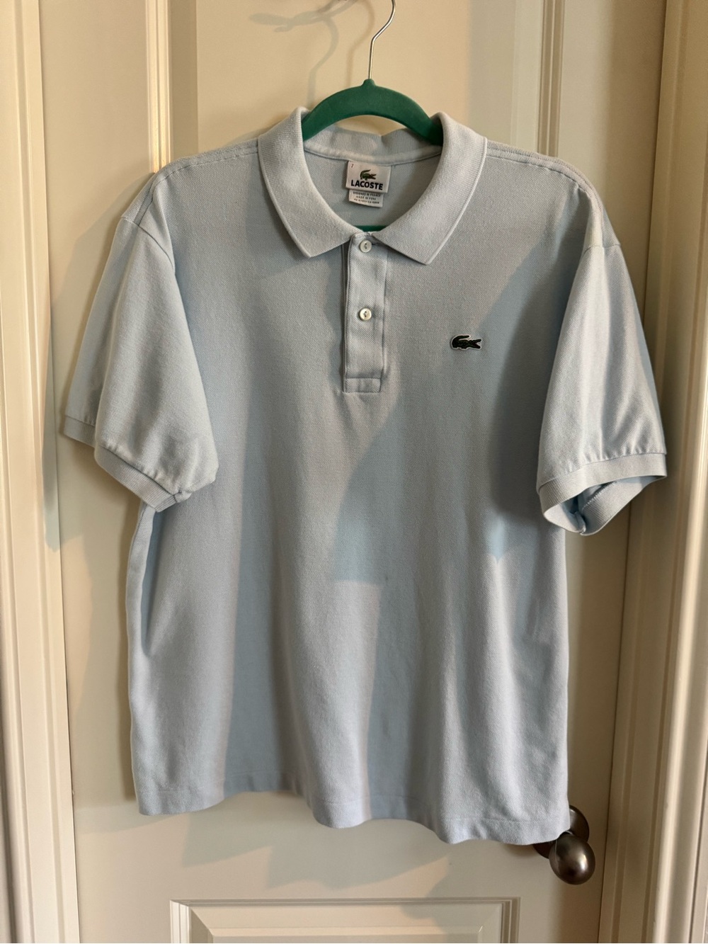 Lacoste Men’s Pale Blue Pique Polo Shirt